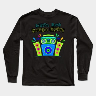 Boombox and Speakers Music Love Long Sleeve T-Shirt